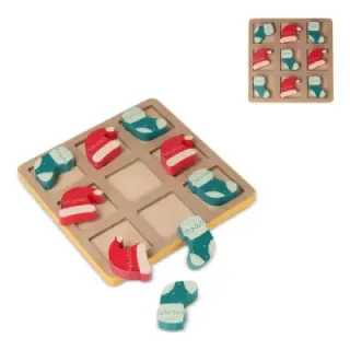 InSideOut FSC Wooden Christmas tic tac toe - LT57401 (gadzety reklamowe)